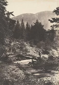 Pyrenees Gallery: Torrent de la cascade des Demoiselles, Bagneres de Luchon. 1853