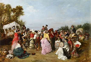 Pilgrimage Prints: At the Torrijos Pilgrimage. Artist: Cabral Aguado-Bejarano, Manuel (1827-1891)
