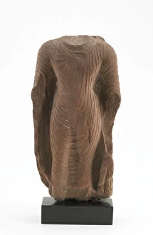Torso of a Standing Buddha, Gupta dynasty, 5th century. Creator: Unknown