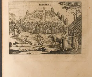 Muscovy Prints: Torzhok (Illustration from Travels to the Great Duke of Muscovy and the King of Persia by Adam Ole Artist: Rothgiesser)