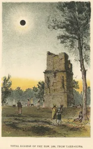 Agnes Collection: Total solar eclipse of 1860 observed from Tarragona, Spain, 1884