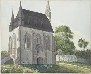 Klassik Stiftung Weimar Prints: The Totenkapelle in Kiedrich, ca 1814. Creator: Fohr, Carl Philipp (1795-1818)