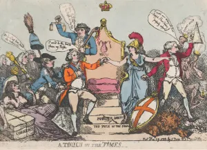 A Touch on the Times, December 29, 1788. December 29, 1788. Creator: Thomas Rowlandson