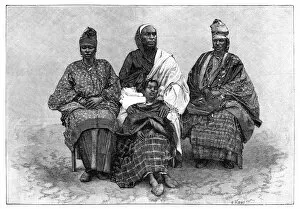 Toucouleur Types, The Interpreter Alpha Sega and His Sisters, late 19th century.Artist: Henri Thiriat