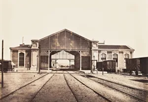 Freight Wagon Prints: Toulon, ca. 1861. Creator: Edouard Baldus