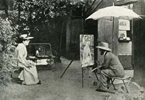 Leonard Russell Prints: Toulouse-Lautrec painting Berthe la Sourde, 1890, (1947). Creator: Maurice Joyant