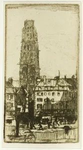 Maclaughlan Donald Shaw Prints: Tour de Beurre, Rouen, 1899. Creator: Donald Shaw MacLaughlan