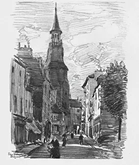 Studio Volume 41 Prints: Tour D Horloge, Dinan, c. 1907. Artist: William Henry Charlton