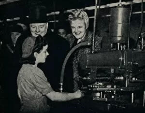 World War Two Gallery: Tour of Inspection in an Arms Factory, 1940s, (1945). Creator: Unknown