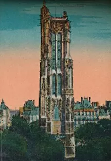 The Tour Saint-Jacques, Paris, c1920