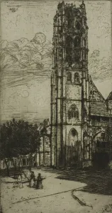 Tour St. Laurent, Rouen, 1899. Creator: Donald Shaw MacLaughlan