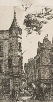 Charles Meryon Gallery: Tourelle Rue de l Ecole de Médecine, 22 (House with a Turret, No 22, rue de l Eco