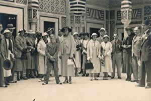 Excursion Collection: Tourists on an excursion from a cruise, possibly in Sidi Bou Said, Tunisia, 1936