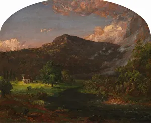 J Cropsey Collection: Tourn Mountain, Head Quarters of Washington, Rockland Co. New York, 1851