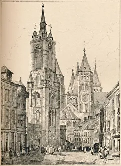 Doornik Prints: Tournai, c1820 (1915). Artist: Samuel Prout