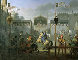 The Tournament, 1812. Artist: Pierre Henri Revoil