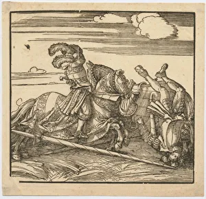Single Combat Prints: Tournament, c. 1516. Artist: Dürer, Albrecht (1471-1528)