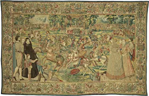 Medici Prints: Tournament (Carrousel des chevaliers bretons et irlandais à Bayonne)