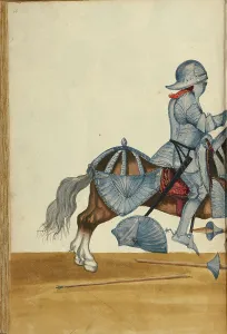 Barding Prints: A Tournament Contest, about 1560-1570. Creator: Unknown