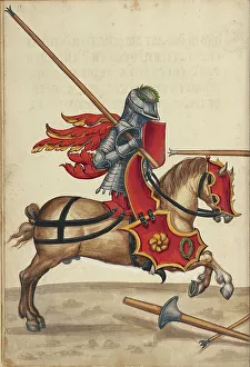 Tournament Prints: A Tournament Contest, about 1560-1570. Creator: Unknown