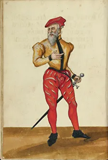 Tournament Prints: A Tournament Herald, about 1560-1570. Creator: Unknown