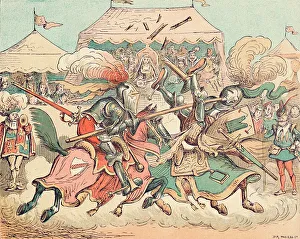 Major Thomas Strong Seccombe Prints: A Tournament in the Middle Ages, c1884. Artist: Thomas Strong Seccombe