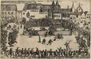 Tournament Prints: Tournament at the time of Henry I the Fowler (938), ca. 1575. Artist: Anonymous