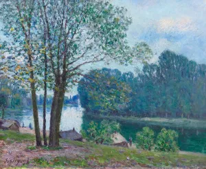 Small Town Prints: Tournant du Loing à Moret, 1896. Creator: Sisley; Alfred (1839-1899)