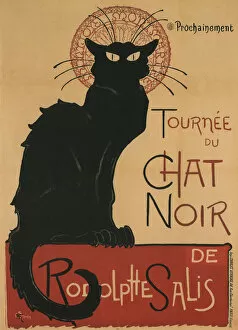 Cats Collection: Tournee du Chat Noir, 1896. Artist: Steinlen, Theophile Alexandre (1859-1923)