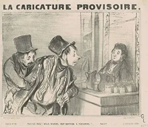 Tout est payé? Nous n'avons fait...salut, 19th century. Creator: Honore Daumier