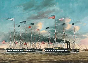 The Tow Boat Conqueror, 1852. Creator: James Guy Evans