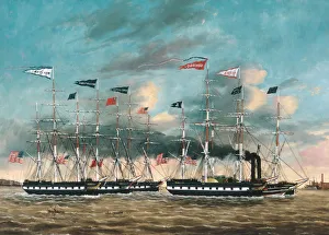 Evans Prints: The Tow Boat Conqueror, 1852. Creator: James Guy Evans
