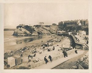 Sepia Collection: Towan Beach - Newquay, 1927