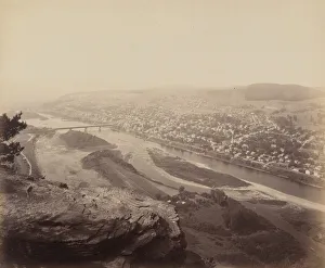 Susquehanna Prints: Towanda From Table Rock, c. 1895. Creator: William H Rau