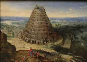 Babel Prints: The Tower of Babel, 1594. Artist: Valckenborch, Lucas, van (1530-1597)