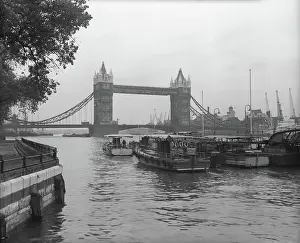 Tower Bridge, London, c1955. Creator: Arthur Charles Kirby Ware