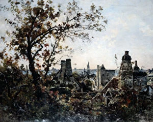Emmanuel Gallery: The Tower of Chevalot in the Evening, 1885. Artist: Emmanuel Lansyer