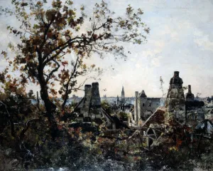 Indre Et Loire Prints: The Tower of Chevalot in the Evening, 1885. Artist: Emmanuel Lansyer