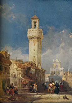David Roberts Prints: Tower of the Church of San Nicholas de la Villa, Cordova, 1834. Artist: David Roberts