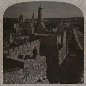 Realistic Travels Prints: The Tower of David. The oldest portion of the Citadel, c1900
