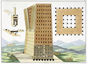 4th Century Bc Prints: Tower of Demetrius Poliorcetes during the Siege of Rhodes in 305 BC, (1842). Artist