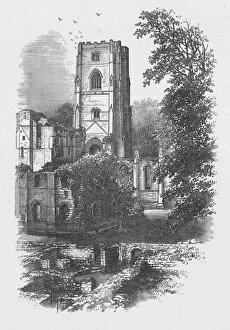 The Tower, Fountains Abbey, c1880, (1897). Artist: Alexander Francis Lydon