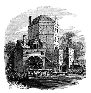 Friary Prints: Tower of Franciscan friary, Oxford, c1860