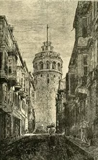 Genoa Collection: Tower of Galata, Constantinople, 1890. Creator: Unknown