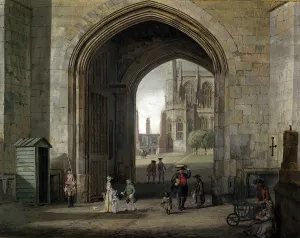 The Tower Gate at Windsor Castle 1767, 1767. Creator: Paul Sandby