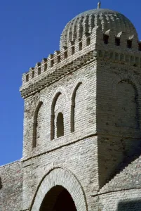 Kairwan Prints: Tower and gateway into the courtyard of the Great Mosque of Kairouan, 7th century