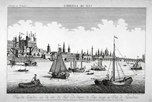 Tower of London, c1750. Artist: Balthasar Friedrich Leizelt