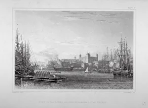 Frederick Nash Prints: Tower of London, c1820. Artist: J Pye