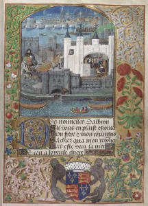 The Tower of London, the Custom House and Charles d?Orleans imprisonment in the Tower. From: Pseudo The Tower of London, the Custom House and Charles d?Orleans imprisonment in the Tower. From: Pseudo