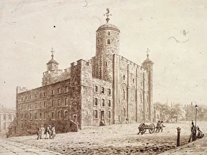 Frederick Nash Prints: Tower of London, London, c1820. Artist: Frederick Nash
